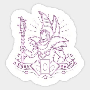 dark magic - lines Sticker